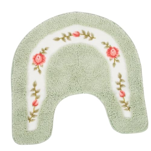 WRITWAA 1Stück U Förmige rutschfeste Wc Bodenmatte Wasserabsorbierend Für Badezimmer Und Toiletten Zu Reinigen Und Angenehm Im Gebrauch von WRITWAA