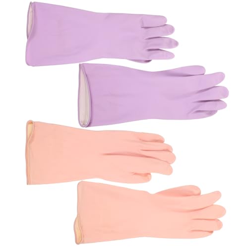 WRITWAA 2 Paare Wasserdichte Und Verschleißfeste Handschuhe Latexhandschuhe Geschirrspülhandschuhe Aus Latex Handschuhe Zum Geschirrspülen Handschuhe Zum Waschen Von Geschirr Guangli-latex von WRITWAA