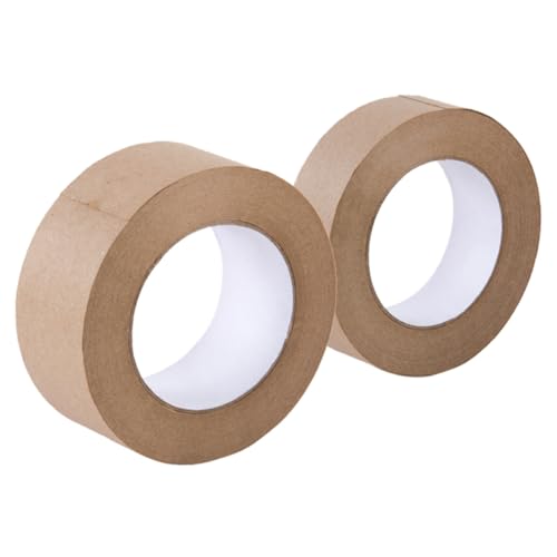 WRITWAA 2 Rollen Wasseraktiviertes Beschreibbares Kraftpapier packband Breit Umweltfreundliches Reißfestes Verpackungszubehör für Haushalts DIY kartonversiegelung WRITWAA 2 Rollen Wasseraktiviertes Beschreibbares Kraftpapier packband Breit Umweltfreundliches Reißfestes Verpackungszubehör für Haushalts DIY kartonversiegelung von WRITWAA