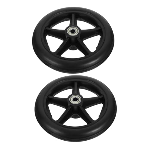 WRITWAA 2 Sätze Ersatz räder für Rollstühle Vorderräder mit Gummireifen und Schraubachse Robuste Stoßfeste und Verschleißfeste räder Praktisches Zubehör für Schwere Rollstühle Einfache WRITWAA 2 Sätze Ersatz räder für Rollstühle Vorderräder mit Gummireifen und Schraubachse Robuste Stoßfeste und Verschleißfeste räder Praktisches Zubehör für Schwere Rollstühle Einfache von WRITWAA