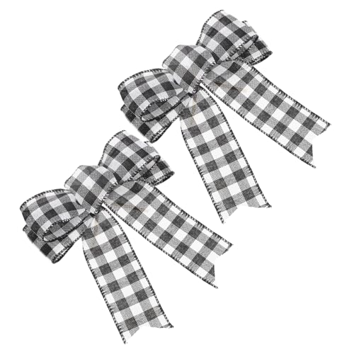 WRITWAA 2 Stück Große Weihnachtsdeko Schleifen aus Schwarz Weiß Kariert Robuste Deko für Weihnachtsbaum Fenster Türen Vielseitig Einsetzbar Langlebig Feine Verarbeitung Festliche WRITWAA 2 Stück Große Weihnachtsdeko Schleifen aus Schwarz Weiß Kariert Robuste Deko für Weihnachtsbaum Fenster Türen Vielseitig Einsetzbar Langlebig Feine Verarbeitung Festliche von WRITWAA