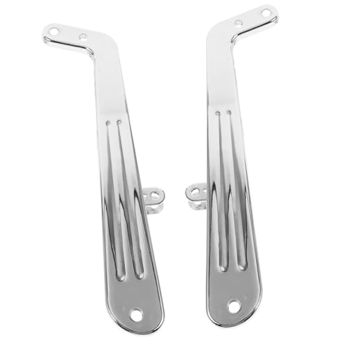 WRITWAA 2 Stück Handläufe Plattierung Ergonomisch Arm stuhlhussen stühle Stuhlversorgung Teil des Haushaltsstuhls Friseurbedarf verschleißfestes Stuhlteil Eisen Silver von WRITWAA