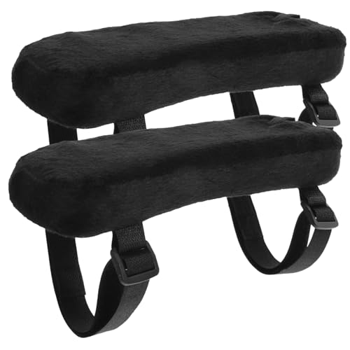 WRITWAA 2 Stück Teiliges Ergonomische Schwamm armlehnenpolster für Bürostühle Druckentlastend und Komfortabel Passend für Esszimmerstuhl und Arbeitsstuhl Langlebige Armauflage von WRITWAA