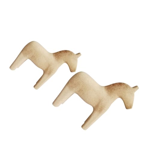 WRITWAA 2 Stück Teiliges Holzpferd Deko DIY Desktop Ornament aus Natürlichem Holz Glatte Kanten Kreative Bastelfigur Geeignet als Geschenk für Schreibtischdekoration WRITWAA 2 Stück Teiliges Holzpferd Deko DIY Desktop Ornament aus Natürlichem Holz Glatte Kanten Kreative Bastelfigur Geeignet als Geschenk für Schreibtischdekoration von WRITWAA