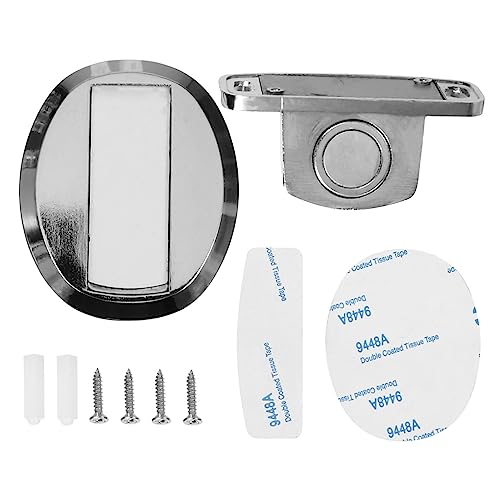 WRITWAA 2 Stück Unsichtbarer Türstopper aus Zinklegierung Magnetischer Türhalter Geräuscharm Geeignet für Betonwände Schützt vor Türschlägen und Beschädigungen von WRITWAA
