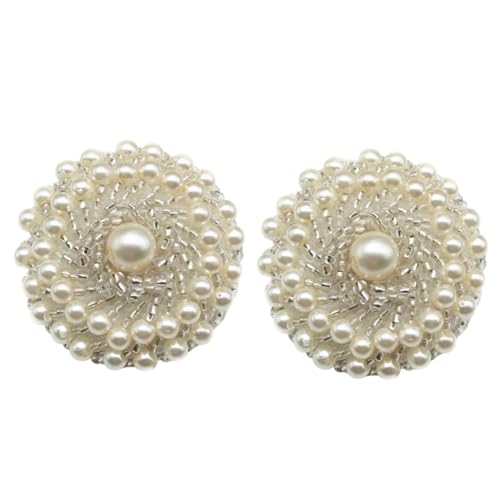 WRITWAA 2 Stück Weiße Perlenknöpfe mit Schaft Langlebige Zierknöpfe zum Annähen für Kleidung für DIY Bastelprojekte Stricken und Pulloververzierung WRITWAA 2 Stück Weiße Perlenknöpfe mit Schaft Langlebige Zierknöpfe zum Annähen für Kleidung für DIY Bastelprojekte Stricken und Pulloververzierung von WRITWAA