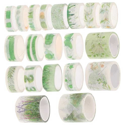 WRITWAA 20 Rollen Washi Tape Dekoratives Goldfolien papierklebeband mit Klaren Mustern für Scrapbooking DIY Basteln Planer Geschenkverpackungen und Journale von WRITWAA