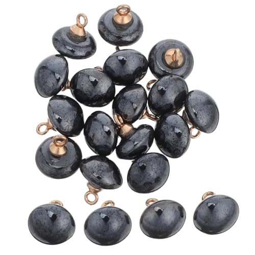 WRITWAA 20 Stück Pilz-halbkugelknöpfe mit Metallöse Halbrunde Diy-nähknöpfe aus Langlebigem Resin für Hemden Röcke Hochzeitskleider Bastelprojekte und Schmuckdekorationen von WRITWAA