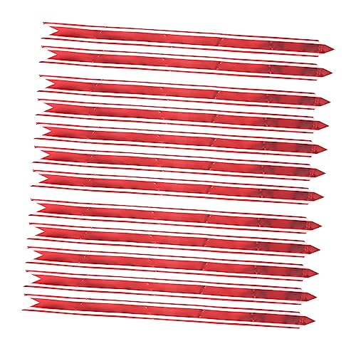 WRITWAA 20 Stück Teiliges Rote Ziehschleifen Geschenkverpackung Dekoration Langlebige DIY Pull Bowknots für Weihnachtsbaum Wand Tür Festliche Atmosphäre Einfache Anwendung von WRITWAA