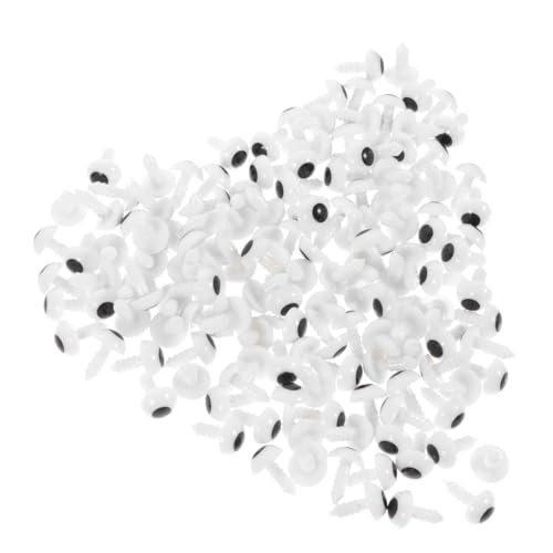 WRITWAA 200 Stück Kunststoff Sicherheitsaugen für Puppen Bastelaugen DIY Handarbeitsspielzeug Zubehör für Kreative und Frühpädagogik von WRITWAA