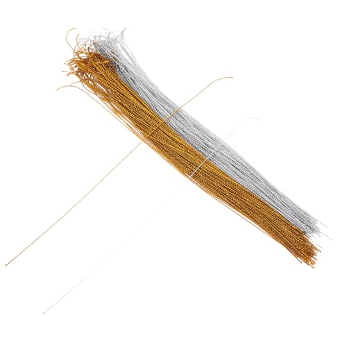 WRITWAA 200 Stück Weihnachtskugel-hängeseil Hängende Seile Metallische Kabel Kordel Aus Metallfäden Seilband Metallischer Faden Ornament Hängendes Seil Zierseile Polyester von WRITWAA