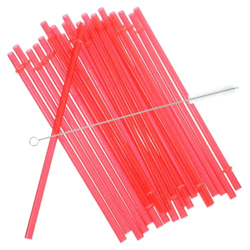 WRITWAA 25 Stück Strohhalme Für Trinkstöcke Verwendbare Dicke Strohhalme Süßigkeiten Cocktail Trinkhalme Jumbo Party Getränkestrohe Zuckerverdickte Getränke von WRITWAA