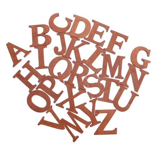 WRITWAA 26 Stück Teiliges Dunkelbraune Großbuchstaben für DIY Bastelprojekte Wand Raumdekoration zu Weihnachten Geburtstag Hochzeit Scrapbooking und Handwerk von WRITWAA