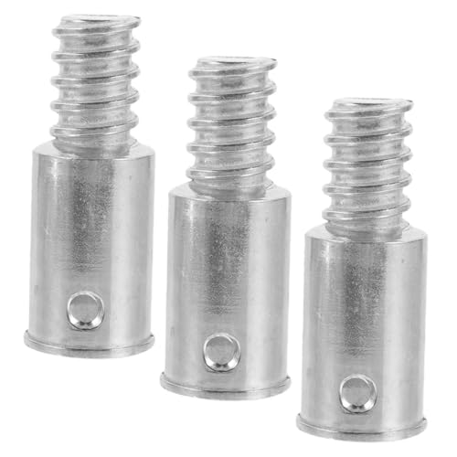 WRITWAA 3 Stück Aluminiumlegierung Gewindeverbindung Besenstiel Verbinder Kompatibel mit Teleskopstangen und Verlängerungsstangen Einfache Montage Langlebig Verstellbar von WRITWAA