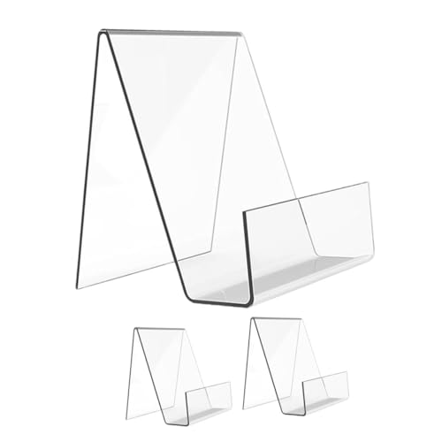 WRITWAA 3 Stück Transparenter Acryl Buchständer Schreibtisch Organizer Stabil Rutschfest Praktischer Regalhalter für Bücher Dokumente und Notizen für Büro und Zuhause WRITWAA 3 Stück Transparenter Acryl Buchständer Schreibtisch Organizer Stabil Rutschfest Praktischer Regalhalter für Bücher Dokumente und Notizen für Büro und Zuhause von WRITWAA