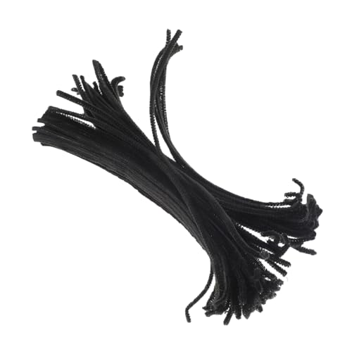 WRITWAA 300 Stück DIY Plüsch biege sticks Schwarz Flexible Bastelstangen für Kreative Handwerksmaterialien für Festival dekoration und Sensorisches Bündel WRITWAA 300 Stück DIY Plüsch biege sticks Schwarz Flexible Bastelstangen für Kreative Handwerksmaterialien für Festival dekoration und Sensorisches Bündel von WRITWAA