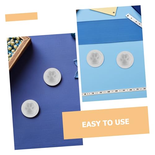 WRITWAA 4 Stück Silikonform Katzenpfote Wiederverwendbar Flexibel für DIY Kerzen Seife Harz Basteln Langlebig Ungiftig für Handgemachte Kunsthandwerke von WRITWAA