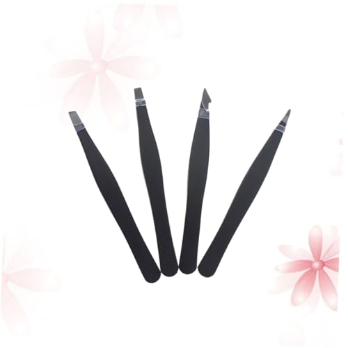 WRITWAA 4 Stück Teiliges Augenbrauenpinzetten aus Edelstahl mit Schrägen Flachen und Spitzen Spitzen Ergonomisch Rostfrei für Präzises Entfernen von Gesichtsbehaarung und Eingewachsenen WRITWAA 4 Stück Teiliges Augenbrauenpinzetten aus Edelstahl mit Schrägen Flachen und Spitzen Spitzen Ergonomisch Rostfrei für Präzises Entfernen von Gesichtsbehaarung und Eingewachsenen von WRITWAA