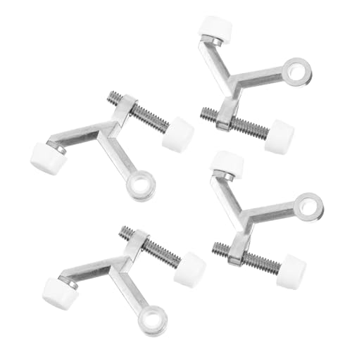 WRITWAA 4 Stück Teiliges Türstopper Zinklegierung Rutschfest Stoßdämpfend Installieren Schützt Türen und Wände Geeignet für Wohnzimmer Schlafzimmer Küche und Büro von WRITWAA