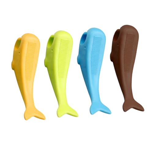 WRITWAA 4 Stück Türstopper aus Stabilem PVC Buntes Türschutz Einklemmen Anti kollisions Türpuffer für Kindersicherheit im Zuhause und Büro von WRITWAA