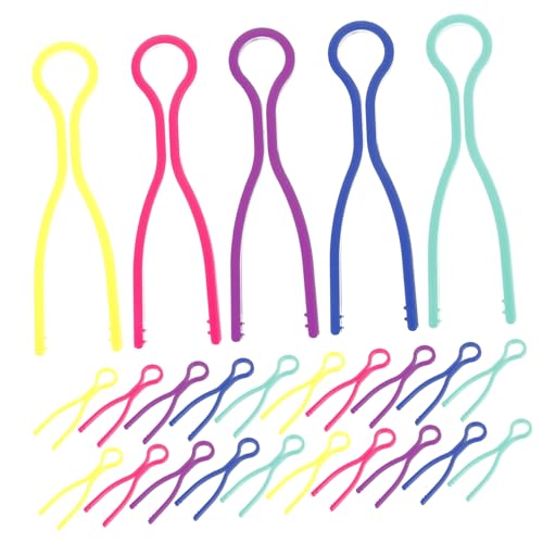 WRITWAA 50 Stück Bunte Bobbin Clips Spulenklammern für Nähgarn Fadenhalter aus Robustem Kunststoff Kompakt und Langlebig Verhindert Lose Fäden für Nähmaschinen Heim Profi nutzung von WRITWAA