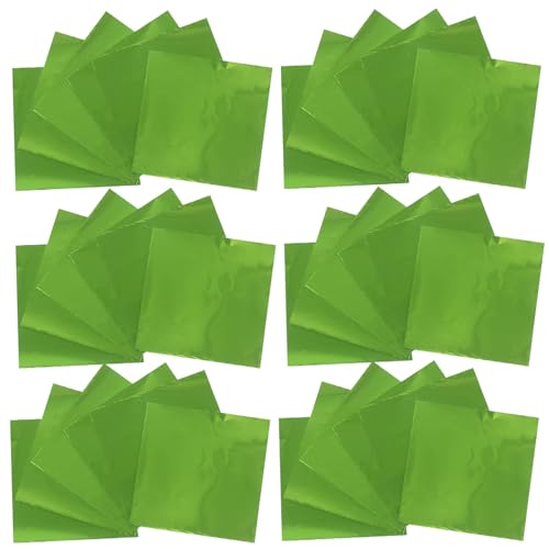 WRITWAA 500 Stück Bonbonpapier: 8 x 8 cm große Aluminiumfolienpapiere für Schokolade und Bonbons – vorgeschnittene Folienblätter für Lebensmittelverpackungen und Partys WRITWAA 500 Stück Bonbonpapier: 8 x 8 cm große Aluminiumfolienpapiere für Schokolade und Bonbons – vorgeschnittene Folienblätter für Lebensmittelverpackungen und Partys von WRITWAA