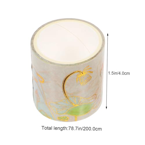 WRITWAA 6 Rollen Antikes Washi Tape mit Goldener Prägung Dekorative Scrapbook Klebebänder für DIY Notizbücher Journal Sticker Langlebig und Klare Muster von WRITWAA