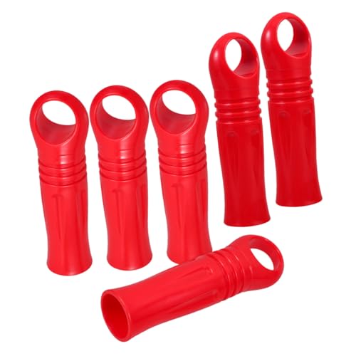 WRITWAA 6 Stück Teiliges Verlängerungsrohr Ersatzteile Kunststoff Mopphandgriff Endkappe Passend für Besenstiele und Wischmopp Zubehör Langlebig und Vielseitig Einsetzbar von WRITWAA