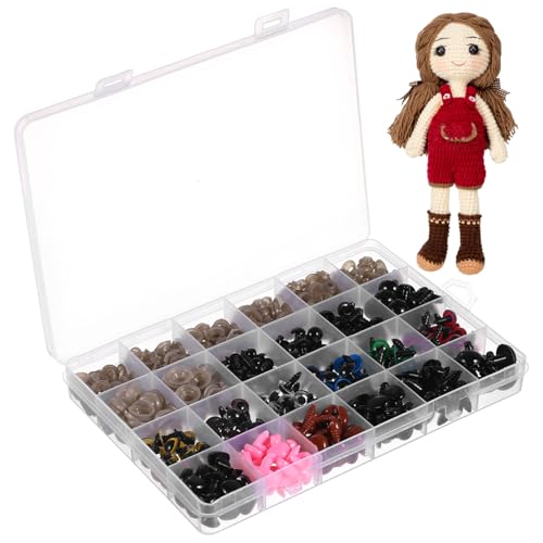 WRITWAA 600 Stück Sicherheitsaugen mit Kunststoff unterlegscheiben Kleine und Stabile Bastelaugen für Amigurumi Stofftiere Häkeltiere Realistische Puppenaugen zum Basteln und Nähen WRITWAA 600 Stück Sicherheitsaugen mit Kunststoff unterlegscheiben Kleine und Stabile Bastelaugen für Amigurumi Stofftiere Häkeltiere Realistische Puppenaugen zum Basteln und Nähen von WRITWAA
