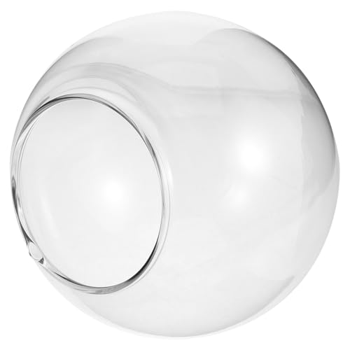 WRITWAA Bernsteinfarbener Glaskugel-Lampenschirm Ersatz-Stehtisch-Lampenschirm Dekorative Lampe Klare Schreibtischlampe Licht Für Outdoor-Pendelleuchte Wandleuchter von WRITWAA