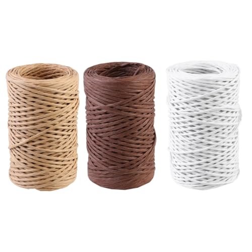 WRITWAA Blumendraht Basteldraht Blumenbindedraht in Kaffee Robustes Langes Floristikseil für Blumenladen DIY Geschenkverpackung Gartenkunst und Valentinstag Dekoration von WRITWAA