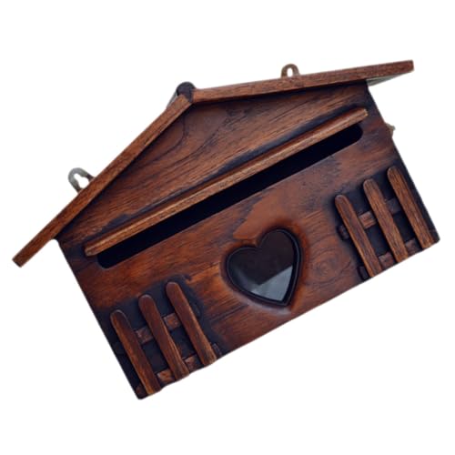 WRITWAA Holzbriefkasten Vintage für Außen Wandmontage Holz Postkasten Vorschlagsbox Villa Stil Rustikal Newspaper Box Stabil WRITWAA Holzbriefkasten Vintage für Außen Wandmontage Holz Postkasten Vorschlagsbox Villa Stil Rustikal Newspaper Box Stabil von WRITWAA