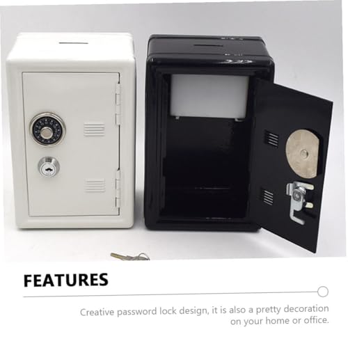 WRITWAA Mini Geldbox aus Stabilem Eisen mit Zahlenschloss Vielseitiger Safe und Dekorative Spardose für Zuhause Büro und Kinderzimmer Robuste Aufbewahrung für Münzen Schmuck und Kleine von WRITWAA