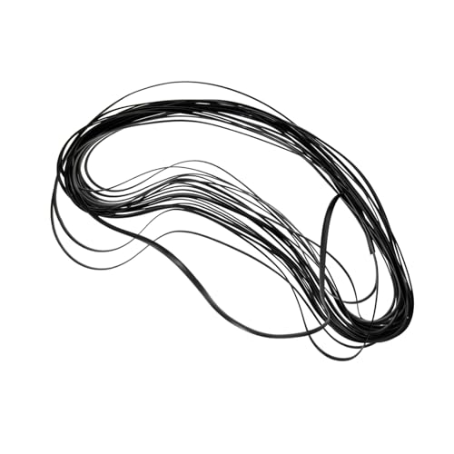 WRITWAA Multifunktionales DIY Rattan Geflecht Material für Stuhl und Tisch Langlebiges PE Flach Rundrattan Reparaturset für Rattanmöbel für Gartenmöbel Ersatz und Korbflechten Schwarz von WRITWAA