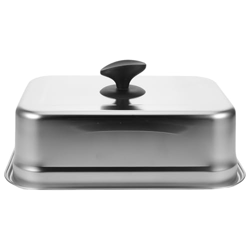 WRITWAA Rechteckige Abdeckhaube: Käseschmelzkuppel aus Edelstahl – Dampfgardeckel – Robustes Grillzubehör für die Grillplatte mit Flacher Grillplatte WRITWAA Rechteckige Abdeckhaube: Käseschmelzkuppel aus Edelstahl – Dampfgardeckel – Robustes Grillzubehör für die Grillplatte mit Flacher Grillplatte von WRITWAA