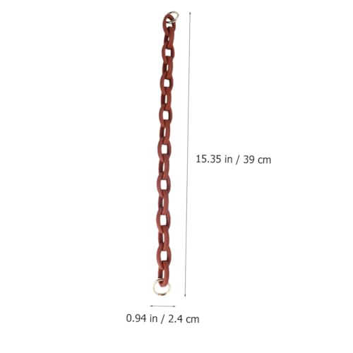 WRITWAA Resin Handtaschenkette Braun Ersatztaschenriemen aus Strapazierfähigem Acryl mit Mattiertem Finish Rostfrei Leicht zu Reinigen Geeignet für Damen Handtaschen und Schultertaschen von WRITWAA