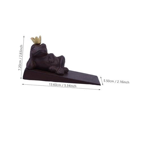 WRITWAA Rustikaler Gusseisen Türstopper Türkeil Praktisch Stabil für Haus Büro Windschutz Geschenkidee ohne Bohren Langlebig Robust von WRITWAA