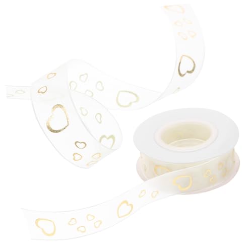 WRITWAA Seidenband mit Goldener Prägung Schnittfestes Bastelband für Geschenkverpackung Dekoratives DIY Schleifenband für Party Hochzeit Geburtstagsfeier Wetterbeständig und Vielseitig WRITWAA Seidenband mit Goldener Prägung Schnittfestes Bastelband für Geschenkverpackung Dekoratives DIY Schleifenband für Party Hochzeit Geburtstagsfeier Wetterbeständig und Vielseitig von WRITWAA