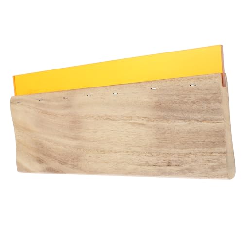WRITWAA Siebdruckrakel Holzgriff Squeegee für Textildruck Siebdruckrakel mit Abrieb Lösungsmittelbeständigkeit Kompakt Leicht Handlich für Hand Grafikdruck von WRITWAA