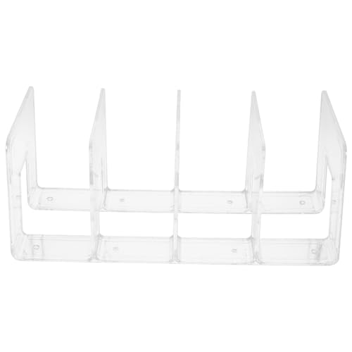 WRITWAA Transparenter Schreibtisch Organizer Dokumentenhalter Büro Aufbewahrungsregal Kreatives Desktop Regal für Bücher Akten Ordner Zeitungen von WRITWAA