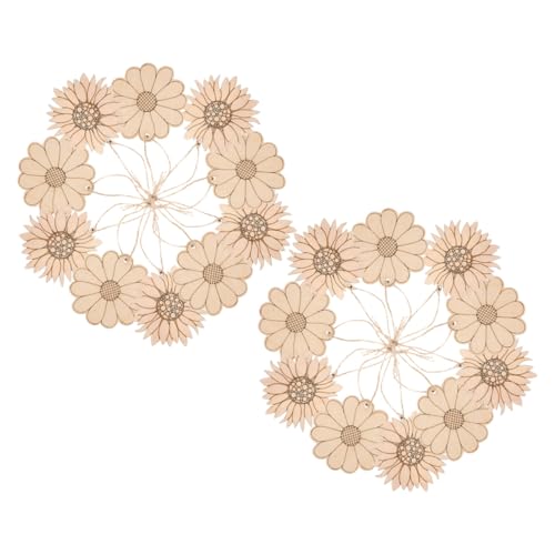 WRITWAA Unbehandelte Holzsonnenblumen DIY Bastelset Holzrohlinge zum Bemalen Natürliche Holzscheiben für Kinderhandwerk Einfache DIY Holzplättchen für Kreative Dekoration und Malprojekte WRITWAA Unbehandelte Holzsonnenblumen DIY Bastelset Holzrohlinge zum Bemalen Natürliche Holzscheiben für Kinderhandwerk Einfache DIY Holzplättchen für Kreative Dekoration und Malprojekte von WRITWAA