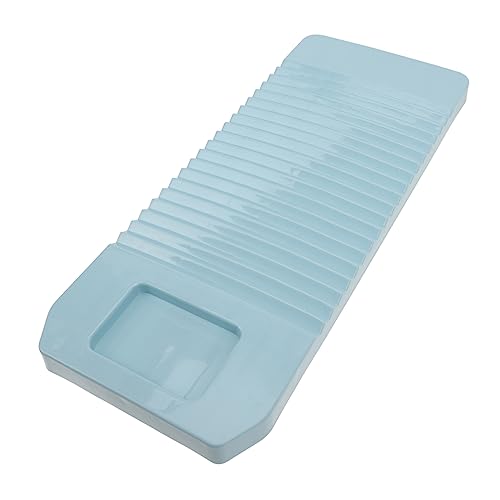 WRITWAA Waschbrett aus Kunststoff Haushaltswaschbrett Kleidung von Hand waschen Handwaschbrett waschen scheuerbrett Planke Waschbrett für zu Hause Plastikwaschbrett Waschbretter Himmelblau von WRITWAA
