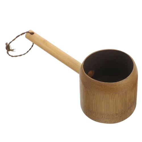 WRITWAA Wasserlöffel Aus Bambus Bad Scoop Wiederverwendbare Wasserkelle Duscheimer Schöpfkellen Zum Gießen Bewässerungskelle Für Den Innenbereich Schöpflöffel Schaufeln von WRITWAA