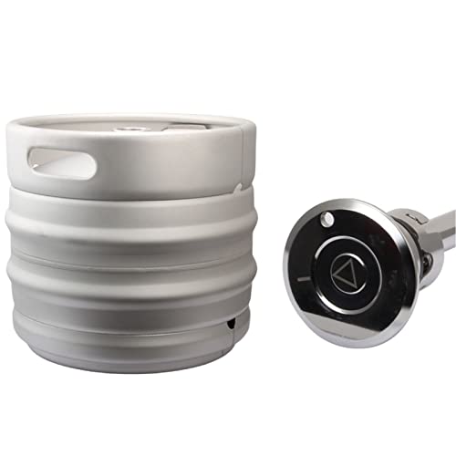 WRJAHCG Edelstahl Growler Keg,Bierfass Edelstahl,Tragbares Edelstahl-Bierfass Mit Spiraldeckel Für Hausbrauen,Crafting Und Fassbier Für Heimbrauen Hotelbar Kneipe,30L,Bucket+Type a von WRJAHCG