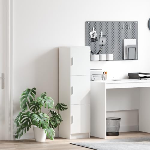 WRJENFSC 130x40x75 cm Sideboard Weiß aus MDF mit 3 Türen Modernes kompaktes Aufbewahrungsmöbel mit viel Stauraum Robust und einfach zu montieren für Wohnzimmer Esszimmer Flur WRJENFSC 130x40x75 cm Sideboard Weiß aus MDF mit 3 Türen Modernes kompaktes Aufbewahrungsmöbel mit viel Stauraum Robust und einfach zu montieren für Wohnzimmer Esszimmer Flur von WRJENFSC