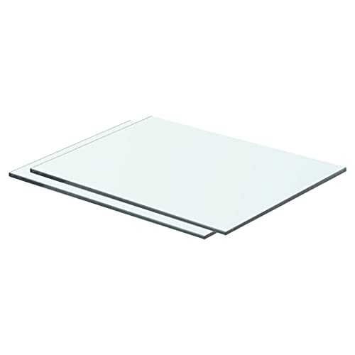 WRJENFSC 2 Stück Transparente Glas Regalböden 40x25 cm aus Hartglas mit 15 kg Tragkraft Schwebendes Wandregal für Wohnzimmer Küche Bad WRJENFSC 2 Stück Transparente Glas Regalböden 40x25 cm aus Hartglas mit 15 kg Tragkraft Schwebendes Wandregal für Wohnzimmer Küche Bad von WRJENFSC