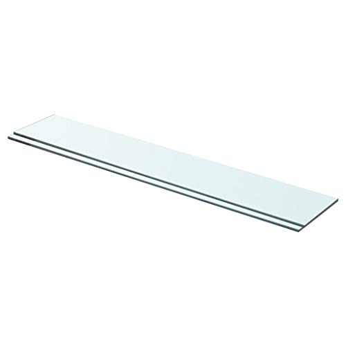 WRJENFSC 2 Stück Transparente Glas Regalböden 70x12 cm Wandregal aus Hartglas Stabil Langlebig Tragfähigkeit 15 kg Modernes Deko-Element für Wohnzimmer Bad Küche WRJENFSC 2 Stück Transparente Glas Regalböden 70x12 cm Wandregal aus Hartglas Stabil Langlebig Tragfähigkeit 15 kg Modernes Deko-Element für Wohnzimmer Bad Küche von WRJENFSC