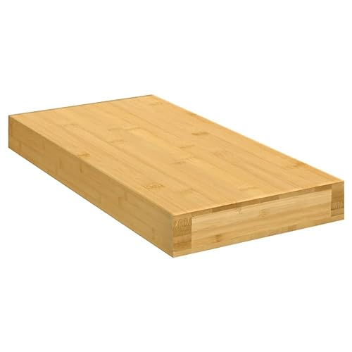 WRJENFSC Bambus Wandregal 40x20x4 cm Schwebendes Regal aus Naturmaterial für zusätzlichen Stauraum im Wohnzimmer Bad Küche WRJENFSC Bambus Wandregal 40x20x4 cm Schwebendes Regal aus Naturmaterial für zusätzlichen Stauraum im Wohnzimmer Bad Küche von WRJENFSC