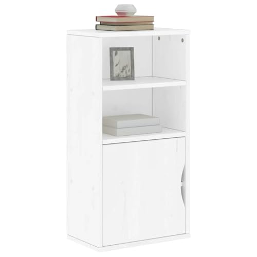 WRJENFSC Beistellschrank ODDA Weiß 40x24x79 cm Massivholz Kiefer mit Stauraum für Flur Schlafzimmer und Küche WRJENFSC Beistellschrank ODDA Weiß 40x24x79 cm Massivholz Kiefer mit Stauraum für Flur Schlafzimmer und Küche von WRJENFSC