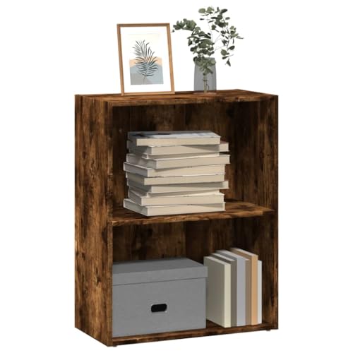 WRJENFSC Bücherregal Räuchereiche 60x30x77 cm Holzwerkstoff Bookcase Küchenregal Sideboard Wohnzimmer Cd Regal für Wohnzimmer Badezimmer Büro Schlafzimmer WRJENFSC Bücherregal Räuchereiche 60x30x77 cm Holzwerkstoff Bookcase Küchenregal Sideboard Wohnzimmer Cd Regal für Wohnzimmer Badezimmer Büro Schlafzimmer von WRJENFSC